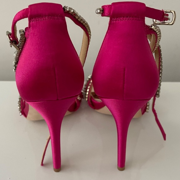 Brand New Badgley Mischka Hot Pink Heels - Picture 2 of 4
